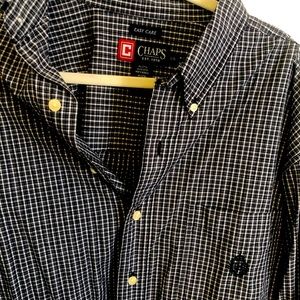 Black and white plaid shirt